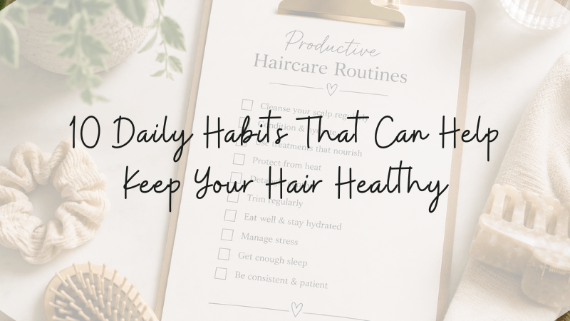 healthy hair habits