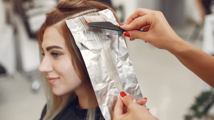 hair foils color